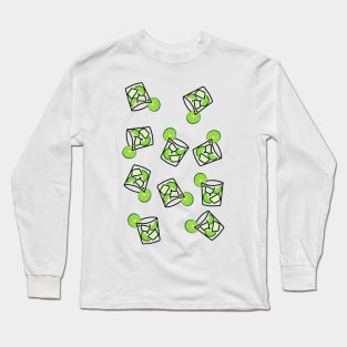 Minimalist Drink Cocktail Caipirinha Collection Long Sleeve T-Shirt